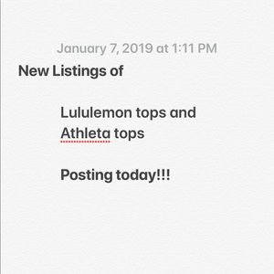 Lululemon and athleta tops